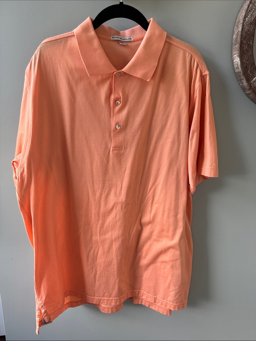Peter Millar Peach Short Sleeve Polo